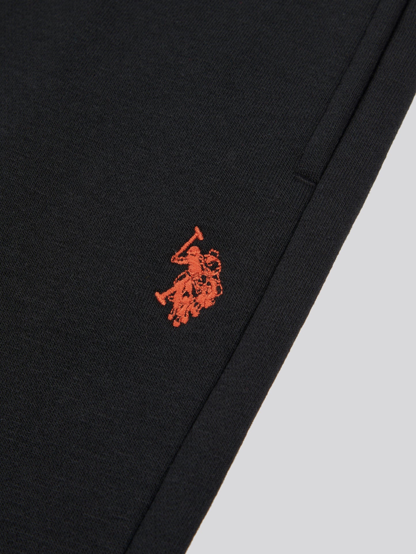 Boys Double Horsemen Zip Hoodie & Jogger Set in Black