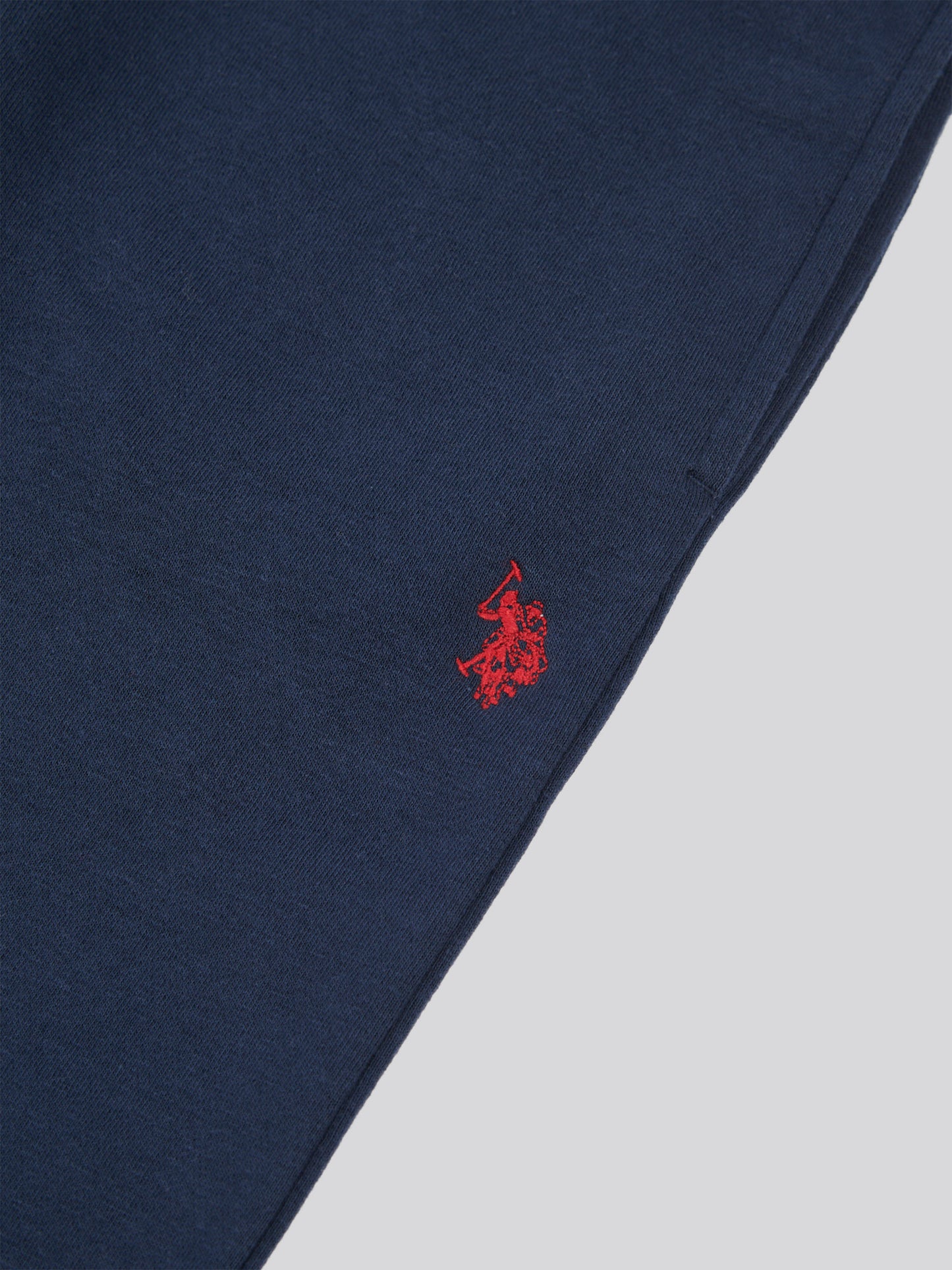 Boys Double Horsemen Zip Hoodie & Jogger Set in Dark Sapphire Navy / Haute Red DHM