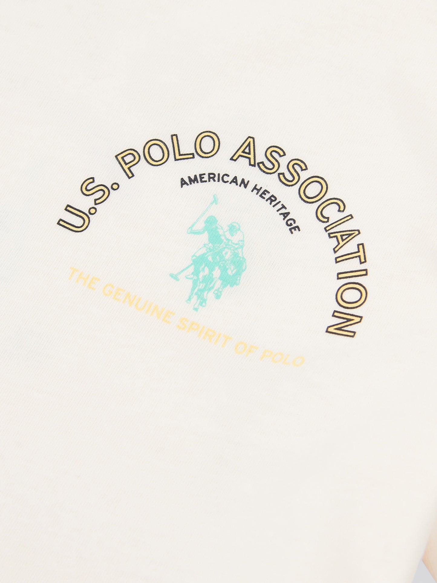 Boys Front Back Print Graphic T-Shirt in Whisper White