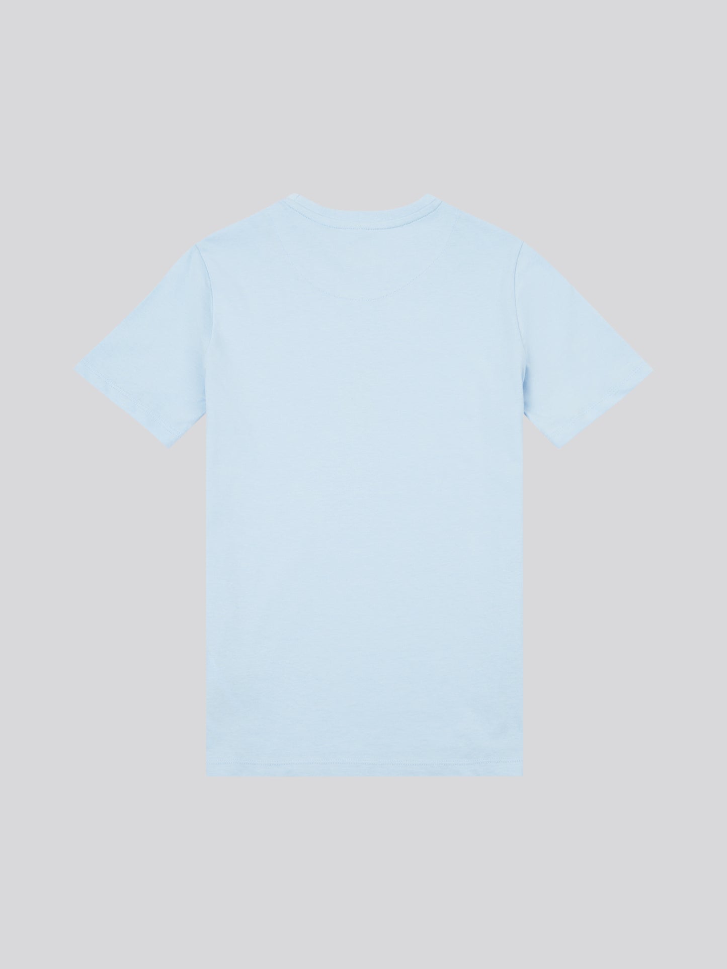 Boys Signature Arch Print T-Shirt in Chambray Blue
