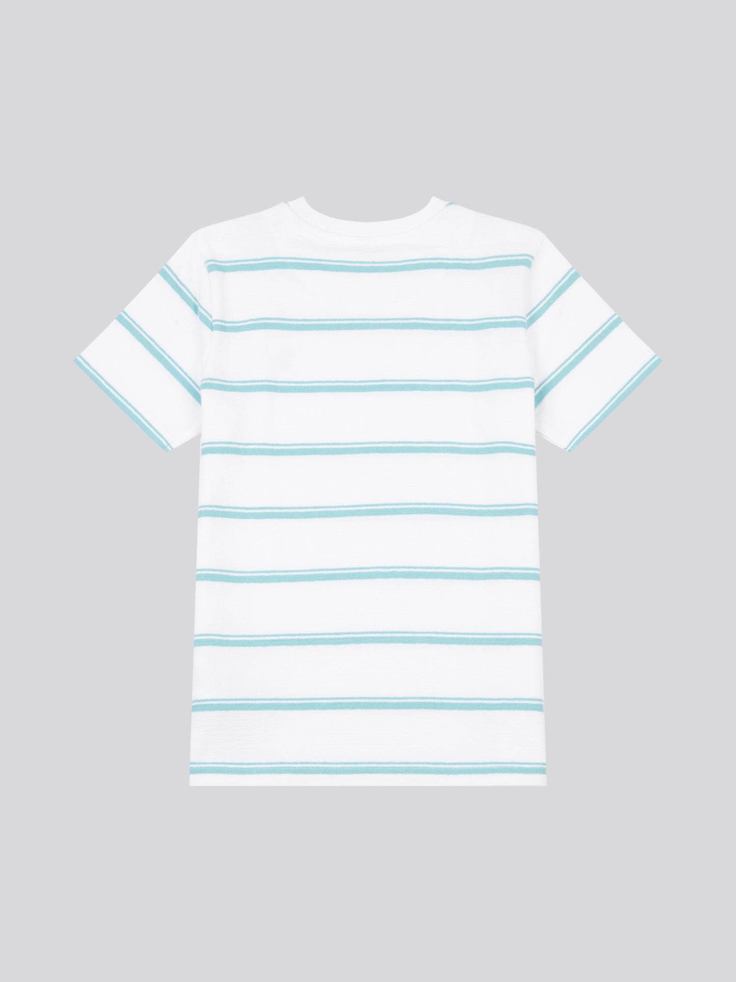 Boys Terry Stripe T-Shirt in Bright White