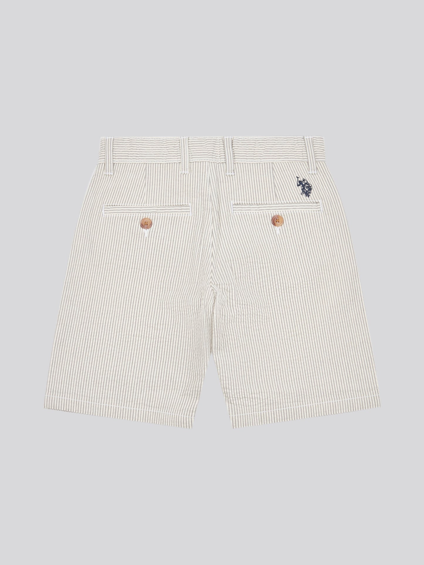 Boys Seersucker Chino Short in Northern Droplet