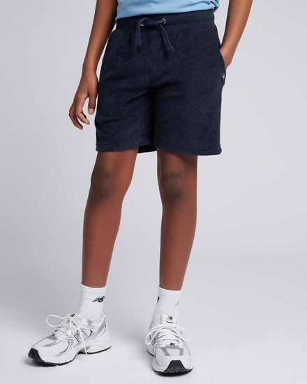 Boys Terry Short in Dark Sapphire Navy