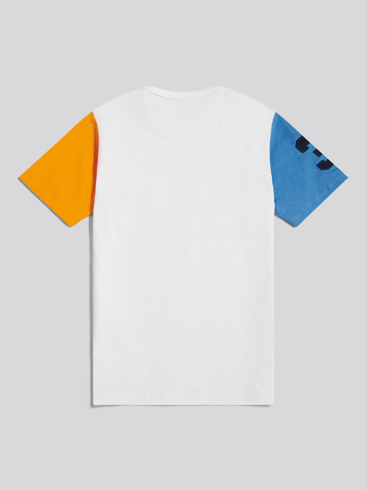Boys Player 3 Colour Block T-Shirt Bright White