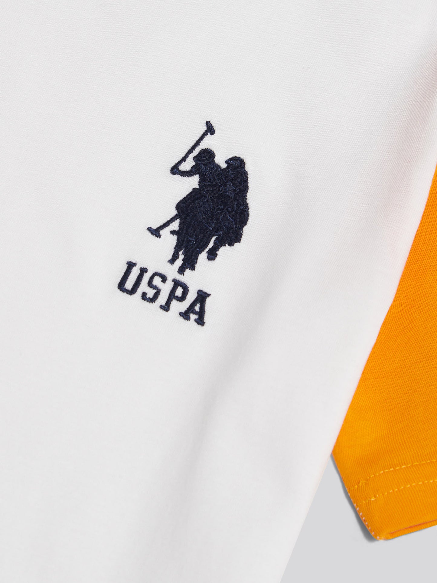 Boys Player 3 Colour Block T-Shirt Bright White
