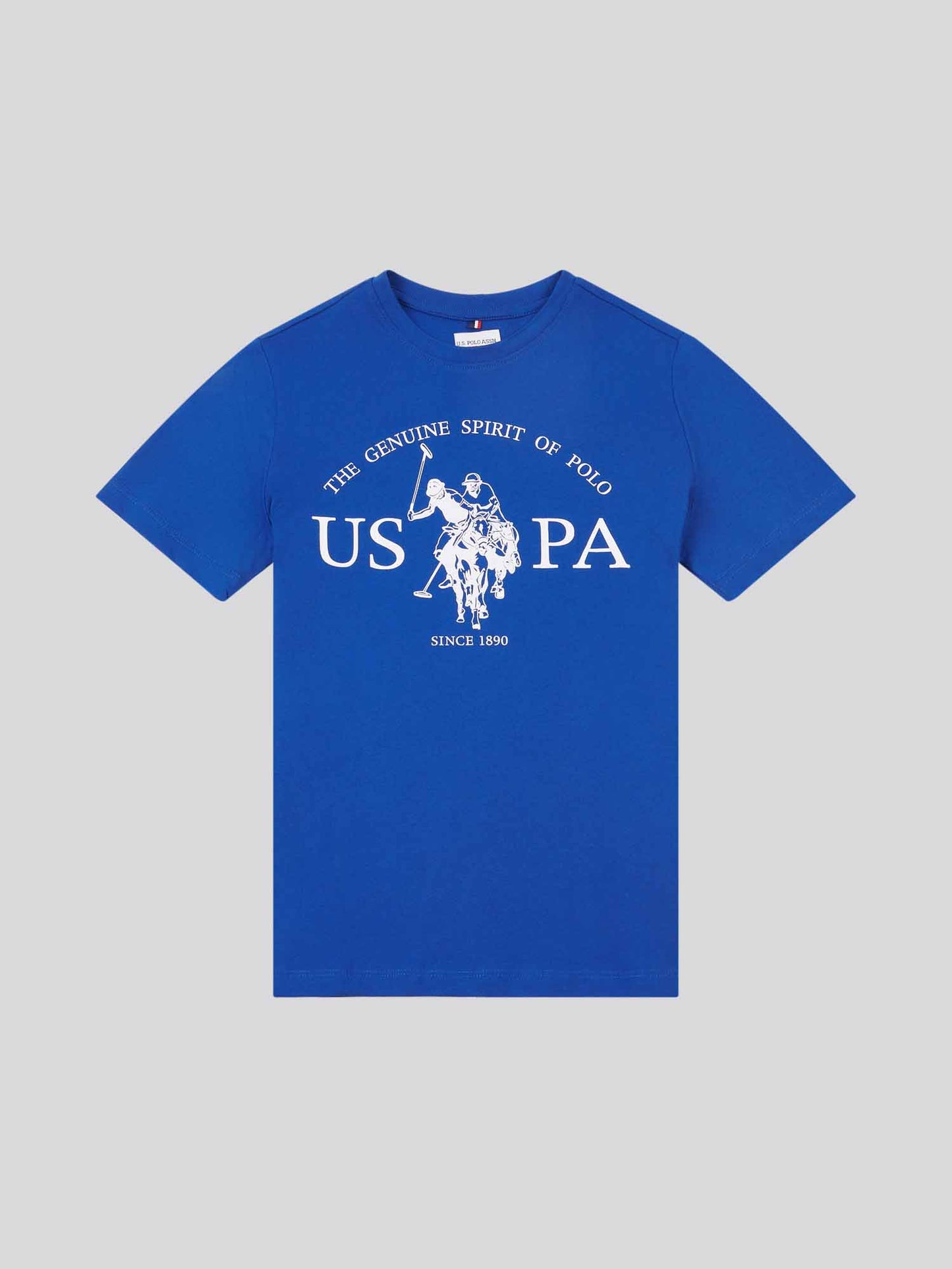 Boys USPA Print Graphic T-Shirt in Sodalite Blue