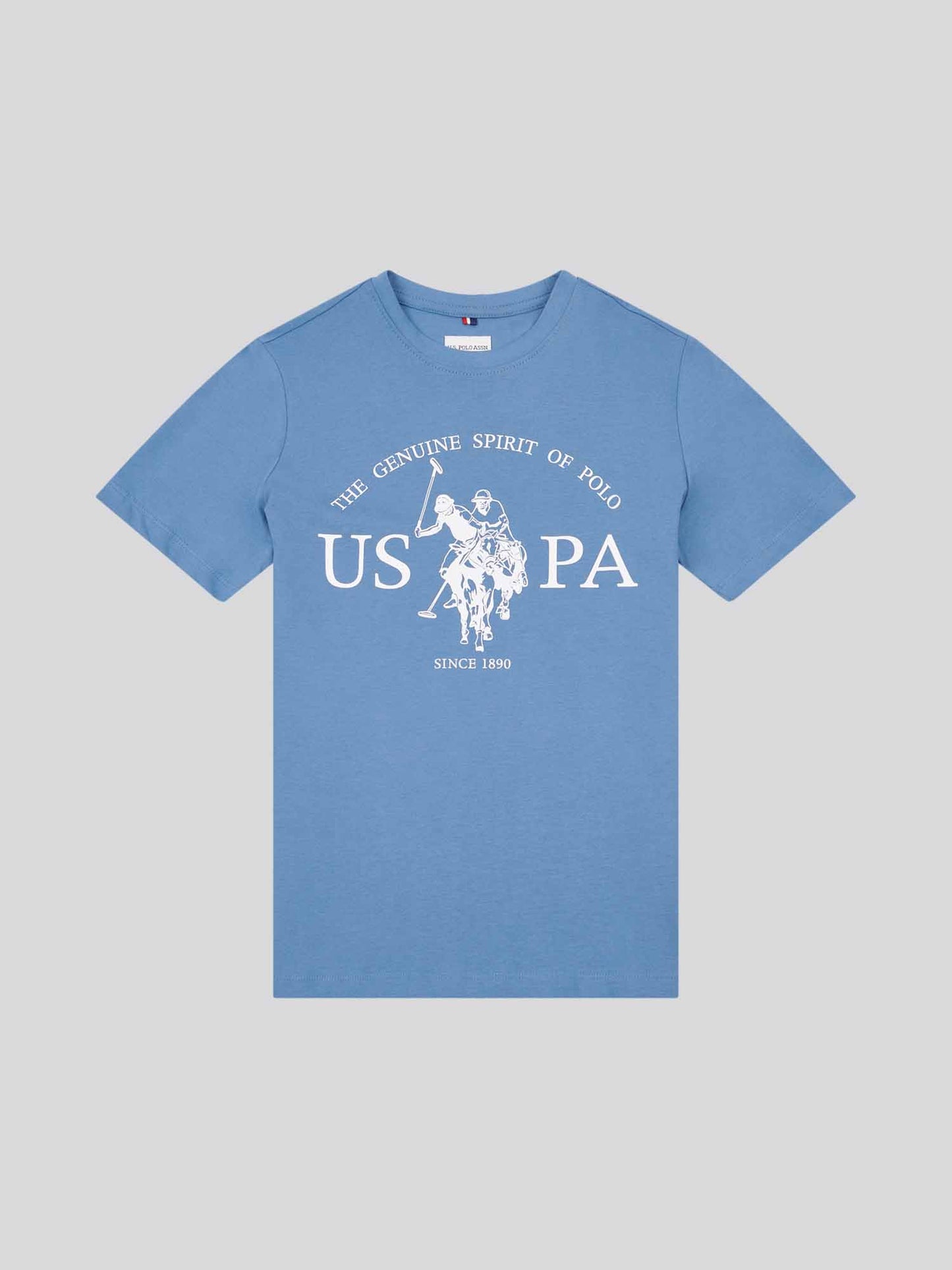 Boys USPA Print Graphic T-Shirt in Blue Horizon