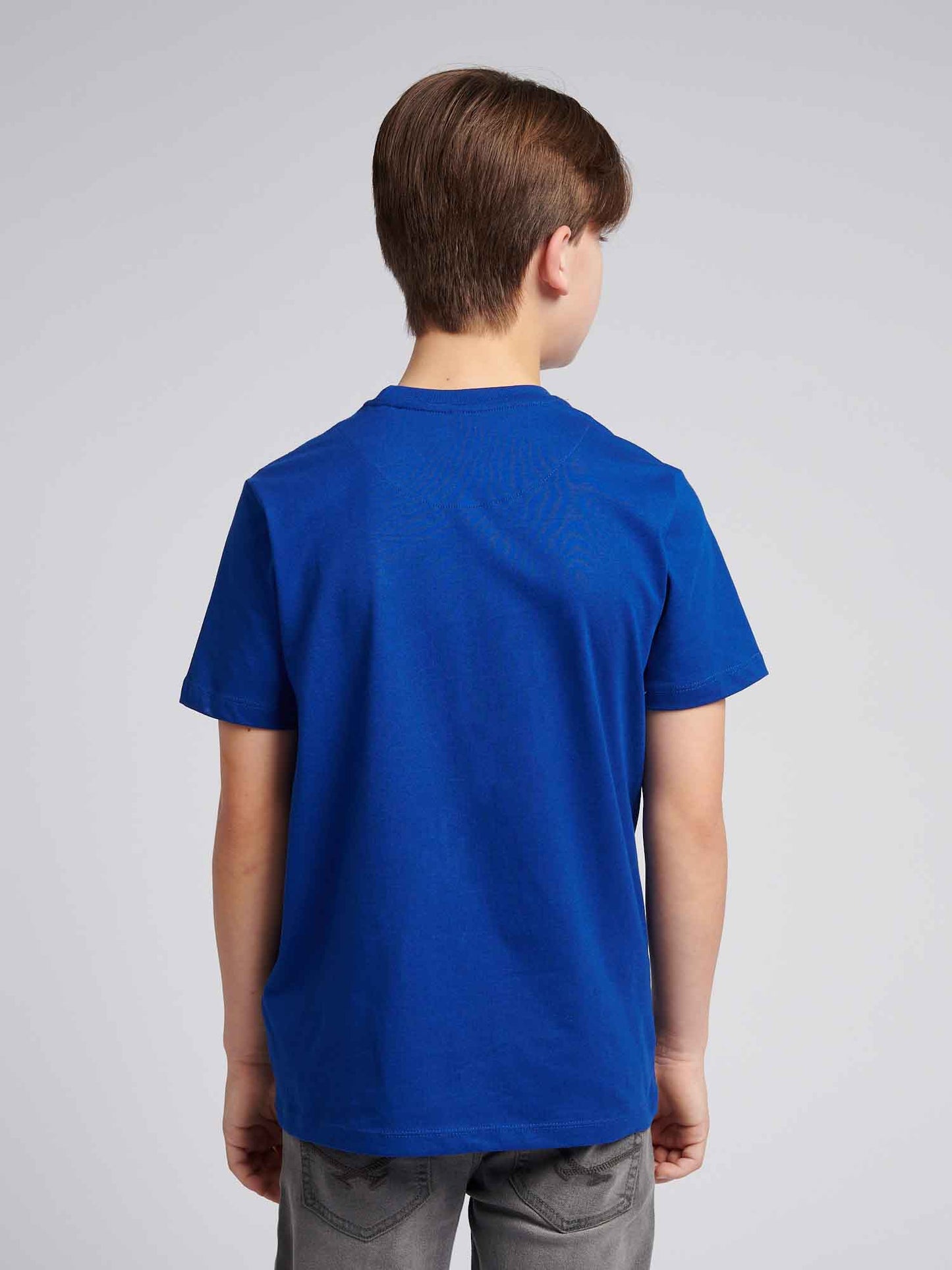 Boys USPA Circle Print T-Shirt in Sodalite Blue