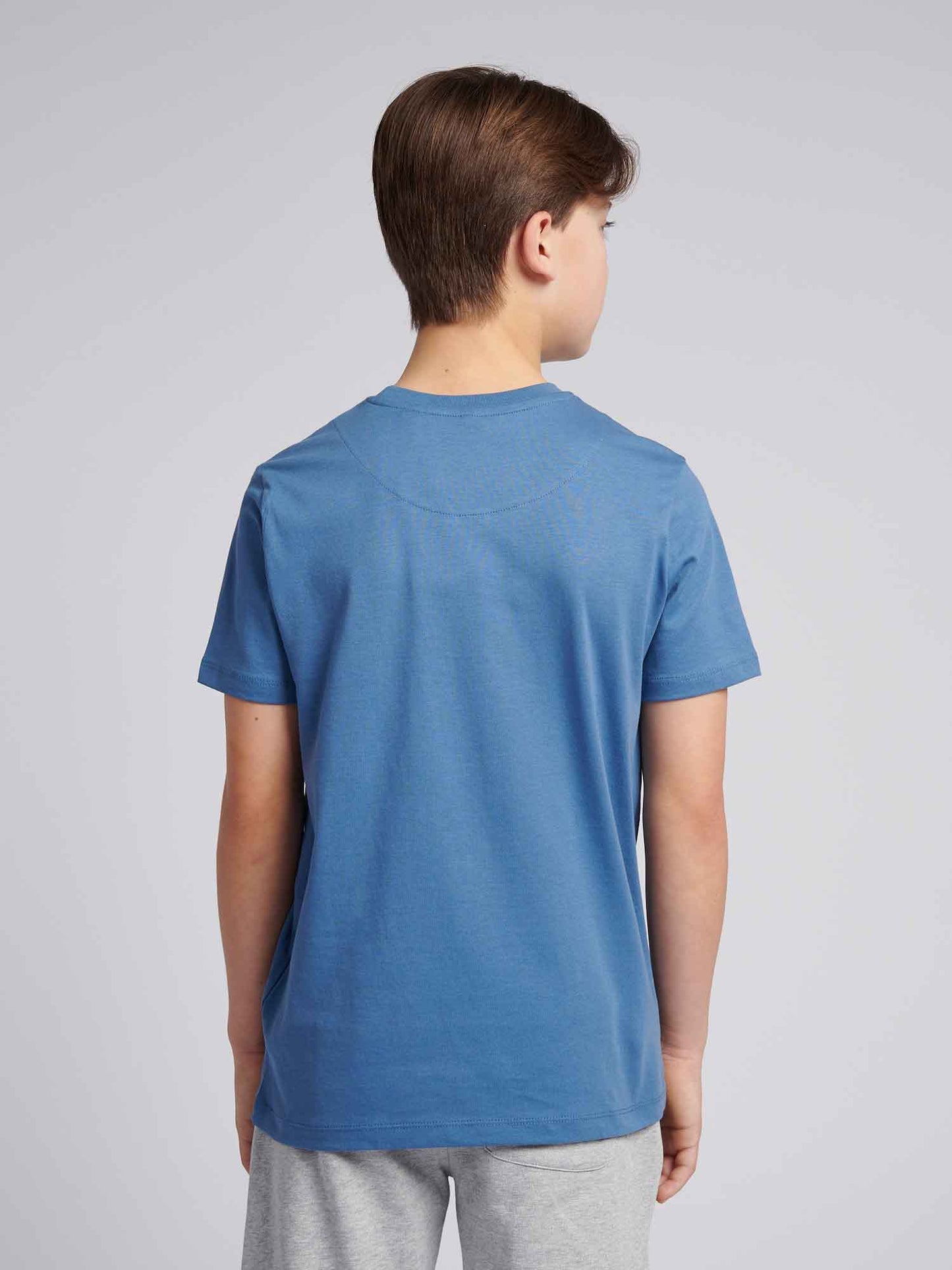 Boys USPA Circle Print T-Shirt in Blue Horizon