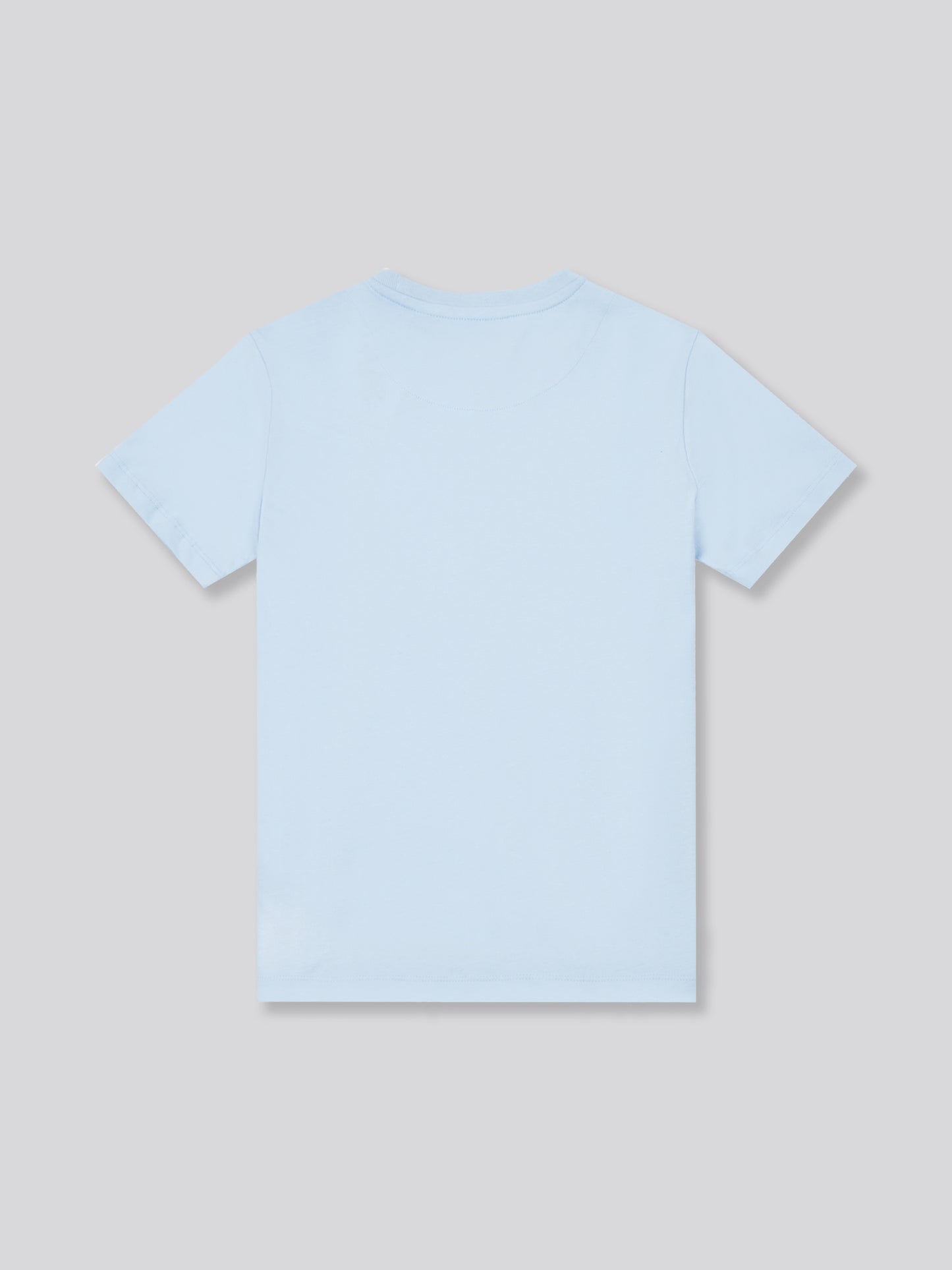 Boys Double Horsemen Graphic T-Shirt in Chambray Blue