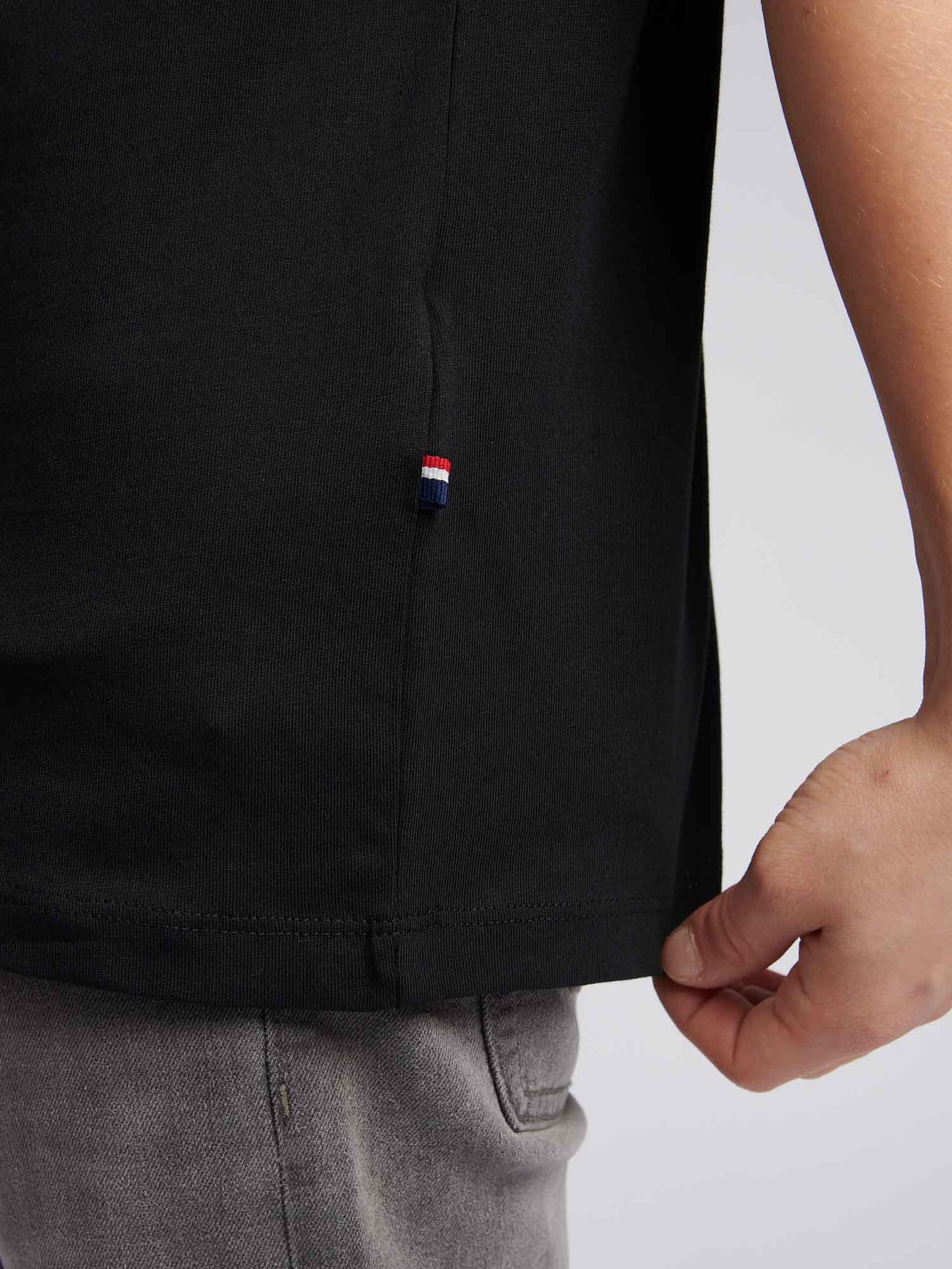 Boys Large Double Horsemen Graphic T-Shirt in Black