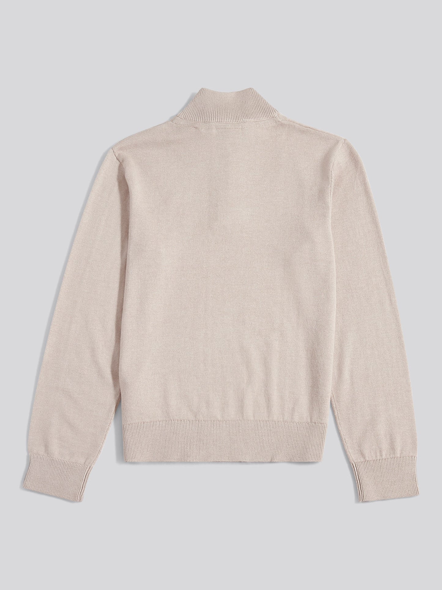 Boys Knitted Cotton Rich 1/4 Zip in Atmosphere