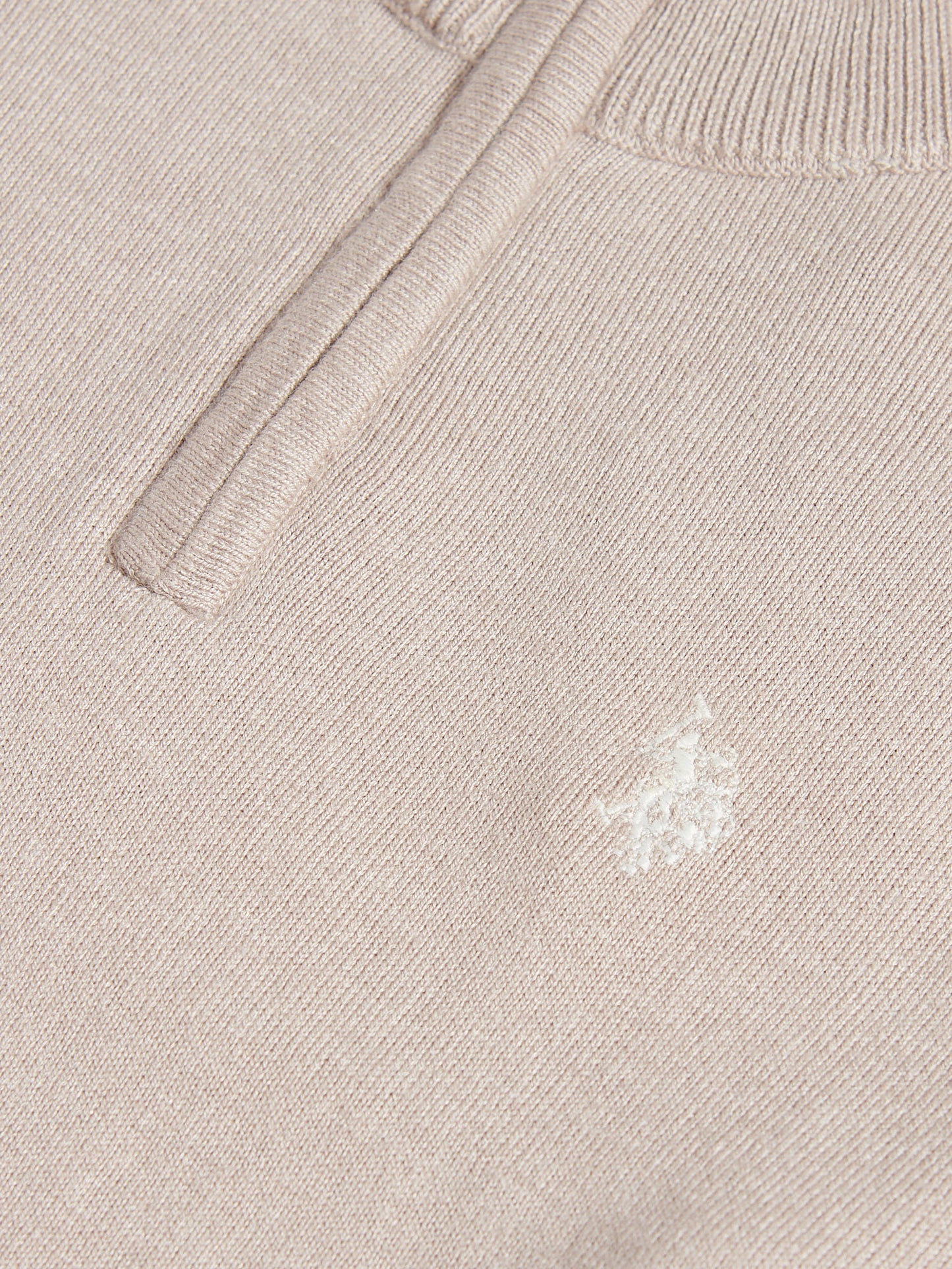 Boys Knitted Cotton Rich 1/4 Zip in Atmosphere