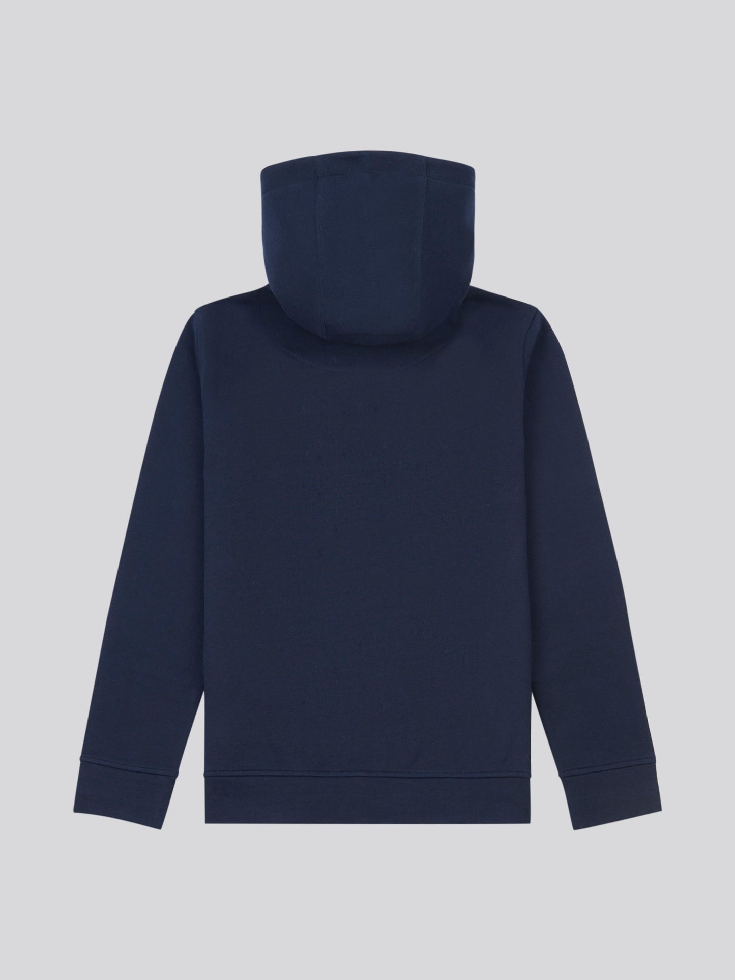 Boys Double Horsemen Zip Hoodie in Dark Sapphire Navy / Haute Red DHM