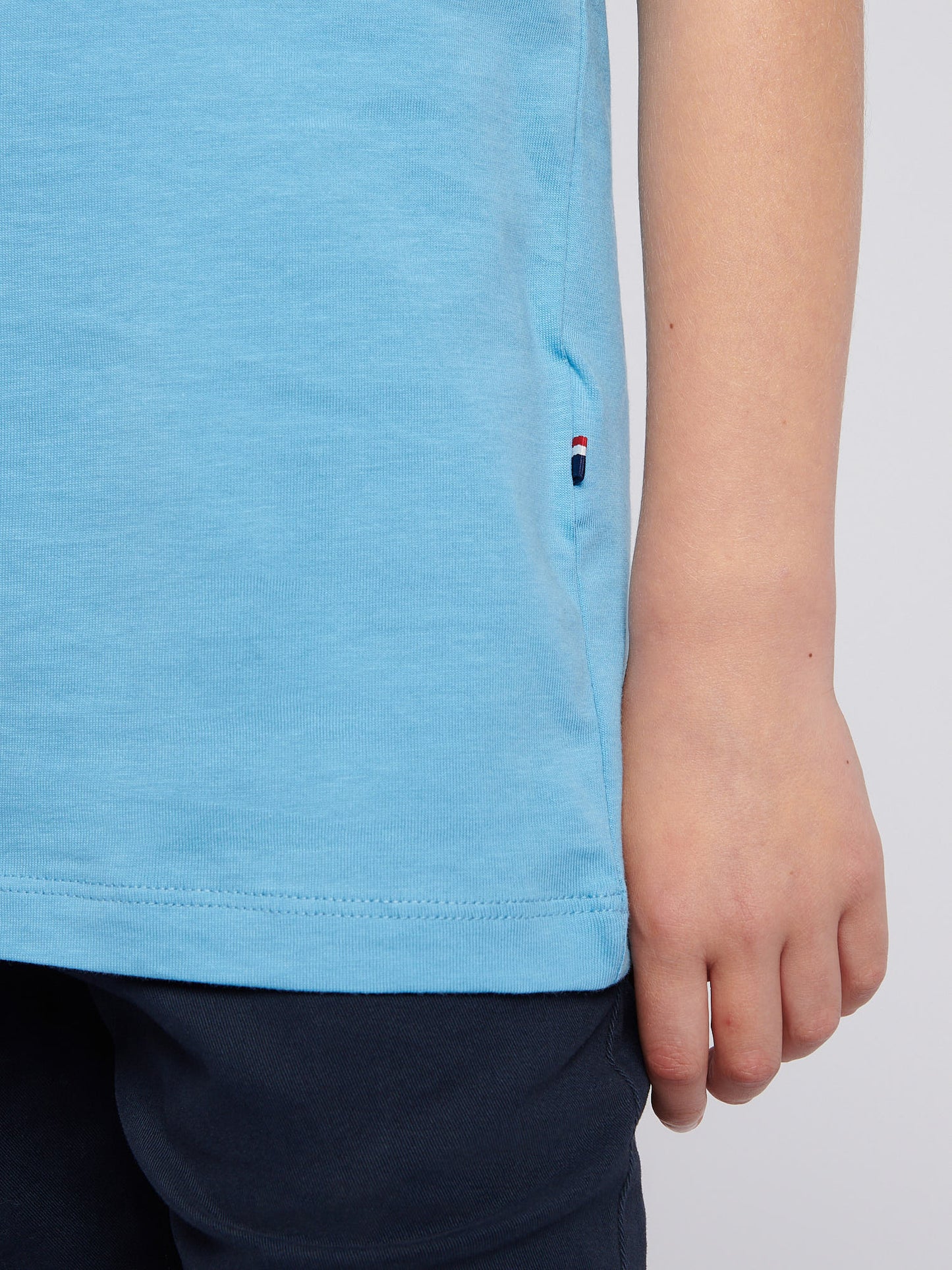 Boys Front Back Print Graphic T-Shirt in Heritage Blue