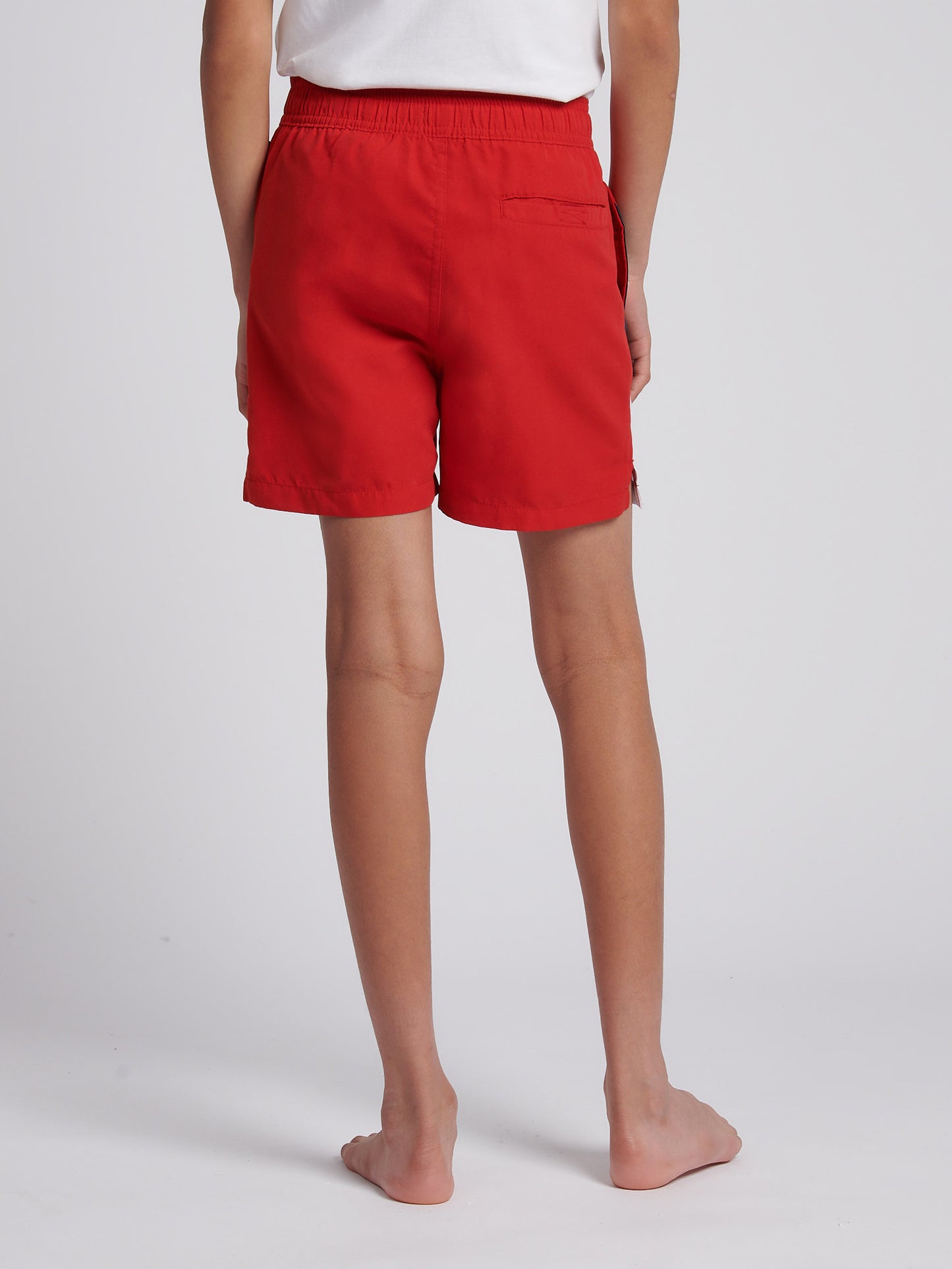 Boys Cut and Sew Swim Short in Navy Blue