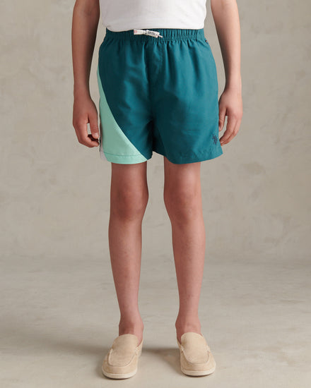 Boys Cut & Sew Swim Short Mediterranea