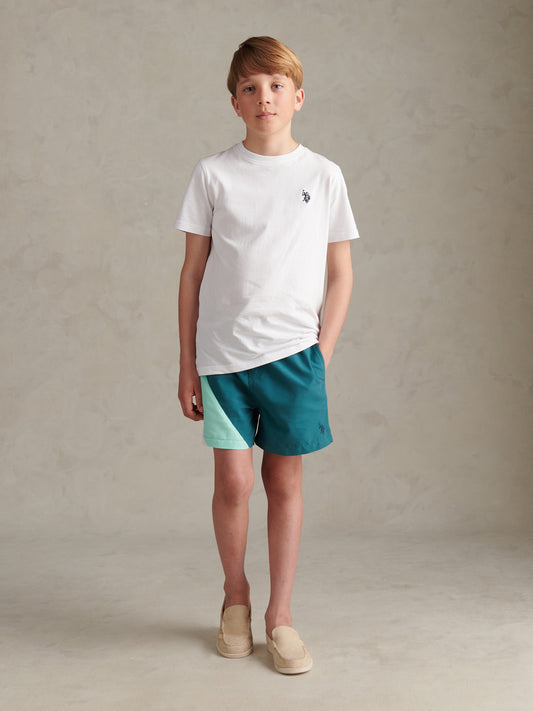 Boys Cut & Sew Swim Short Mediterranea