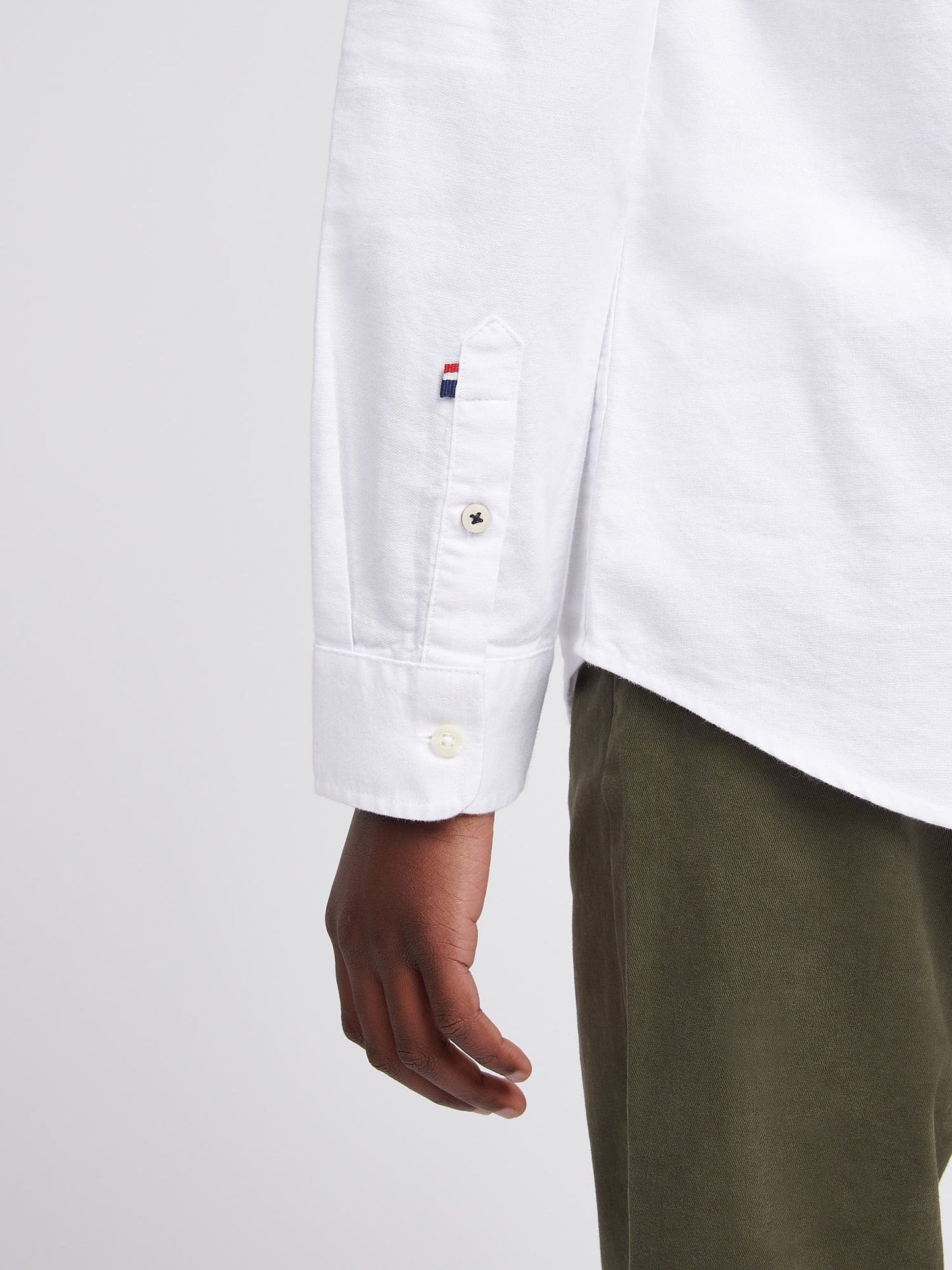 Boys Oxford Shirt in Bright White