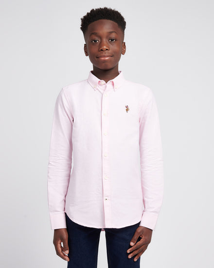 Boys Oxford Shirt in Orchid Pink