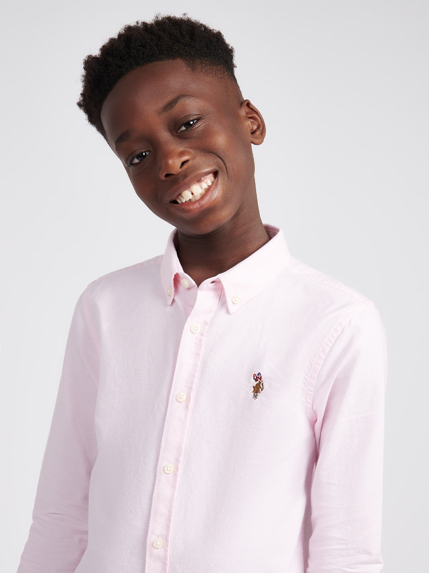 Boys Oxford Shirt in Orchid Pink