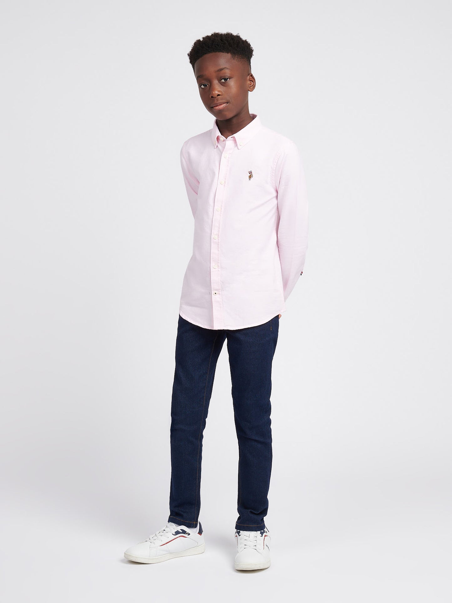 Boys Oxford Shirt in Orchid Pink