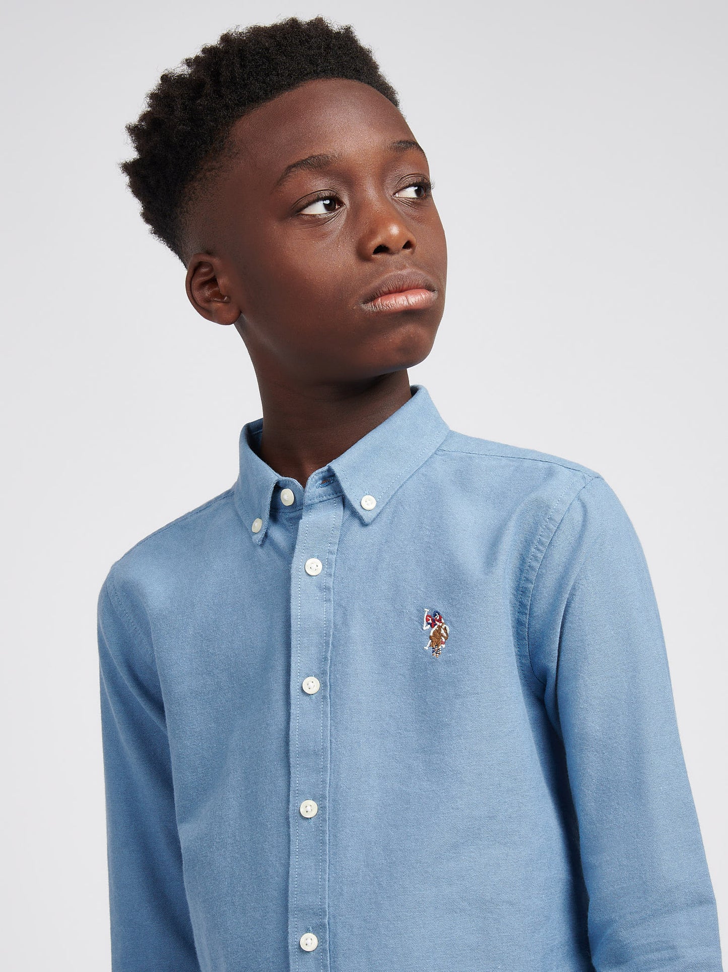 Boys Oxford Shirt in Vintage Indigo