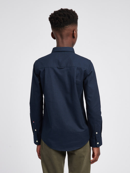 Boys Oxford Shirt in Dark Sapphire Navy