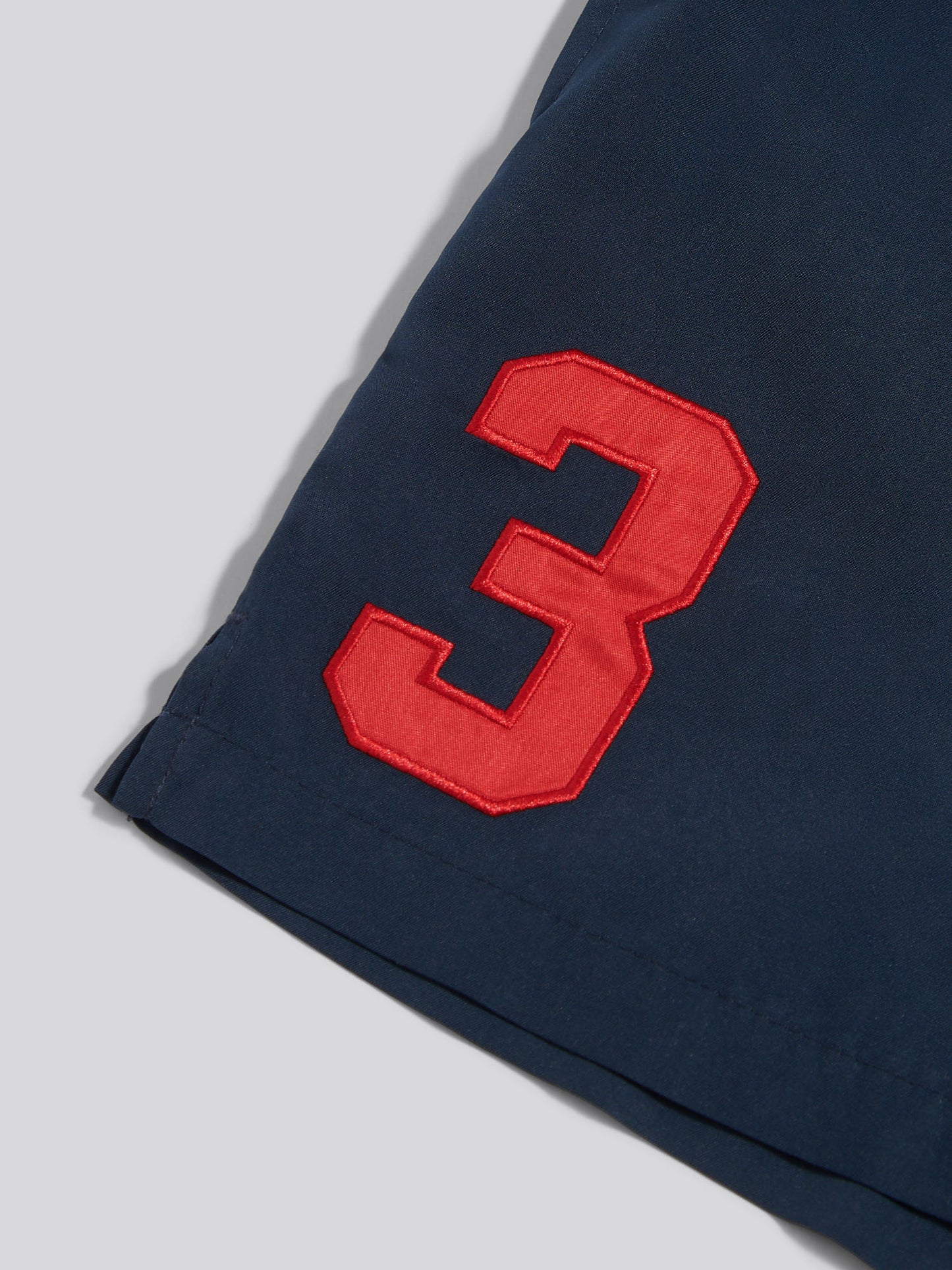 Boys Player 3 Swim Shorts Dark Sapphire Navy / Haute Red DHM