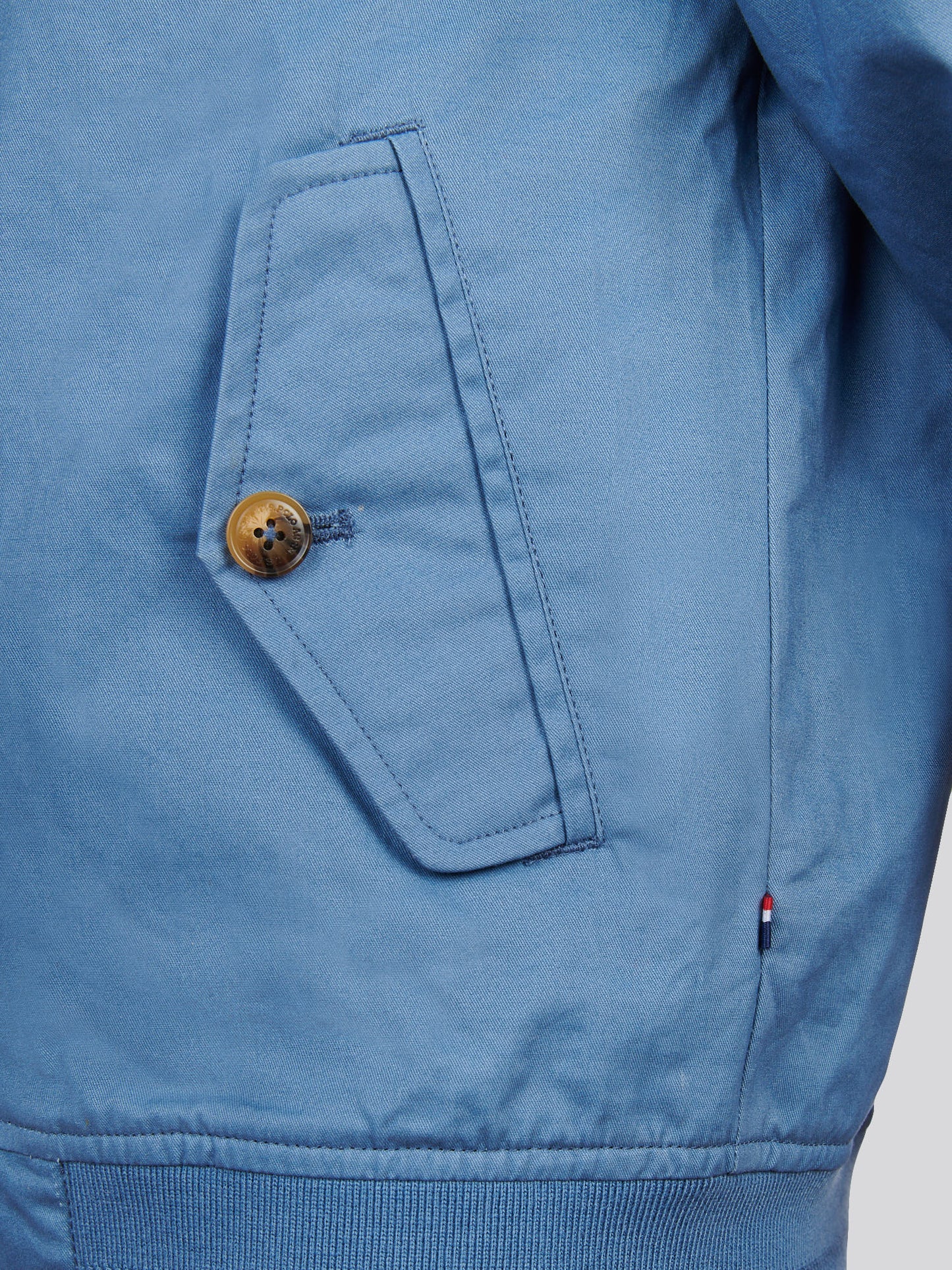 Boys Cotton Twill Harrington Jacket Blue Horizon