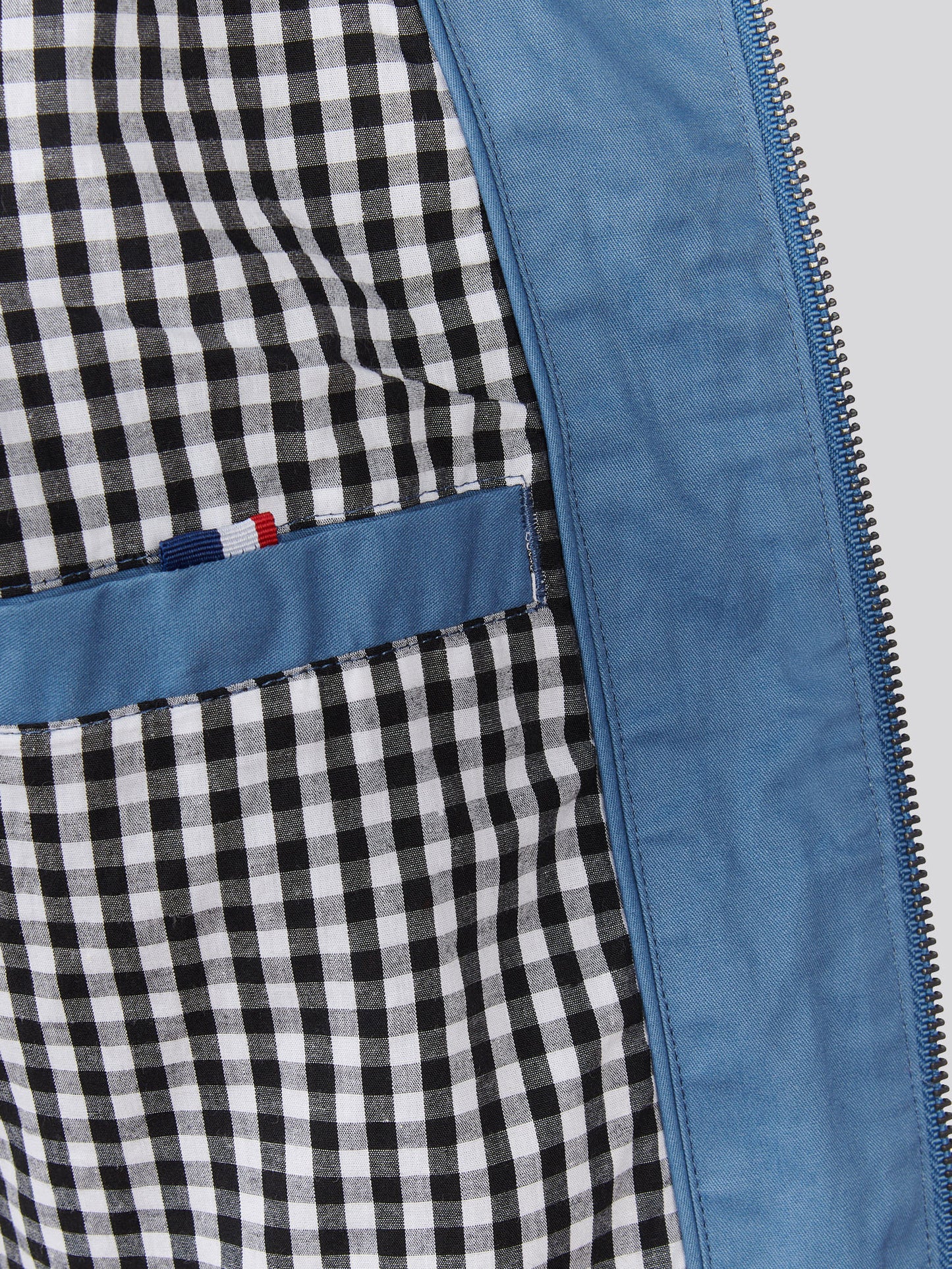 Boys Cotton Twill Harrington Jacket Blue Horizon