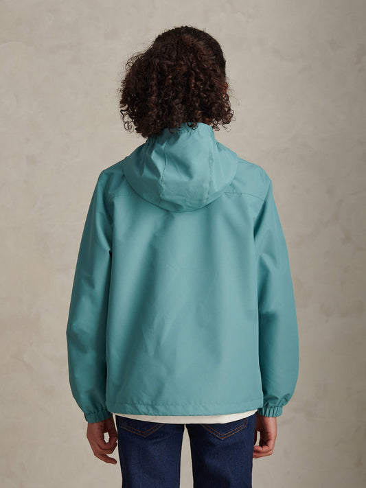 Boys Mesh Lined Hooded Windbreaker Arctic