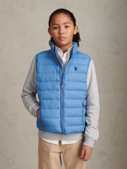 Boys Lightweight Quilted Gilet Riviera