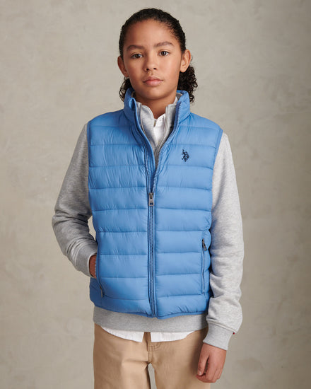 Boys Lightweight Quilted Gilet Riviera