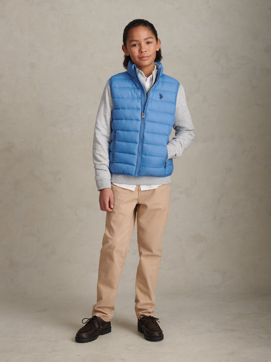 Boys Lightweight Quilted Gilet Riviera
