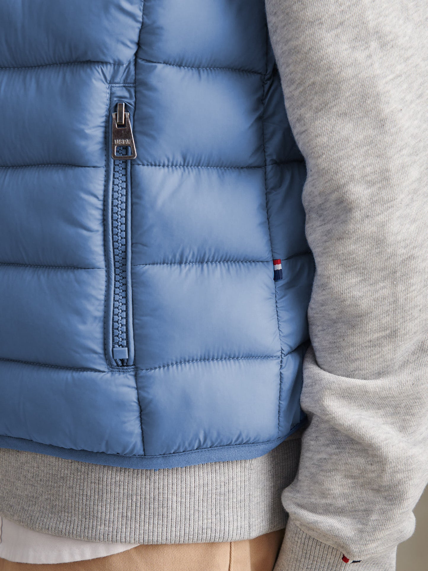 Boys Lightweight Quilted Gilet Blue Horizon