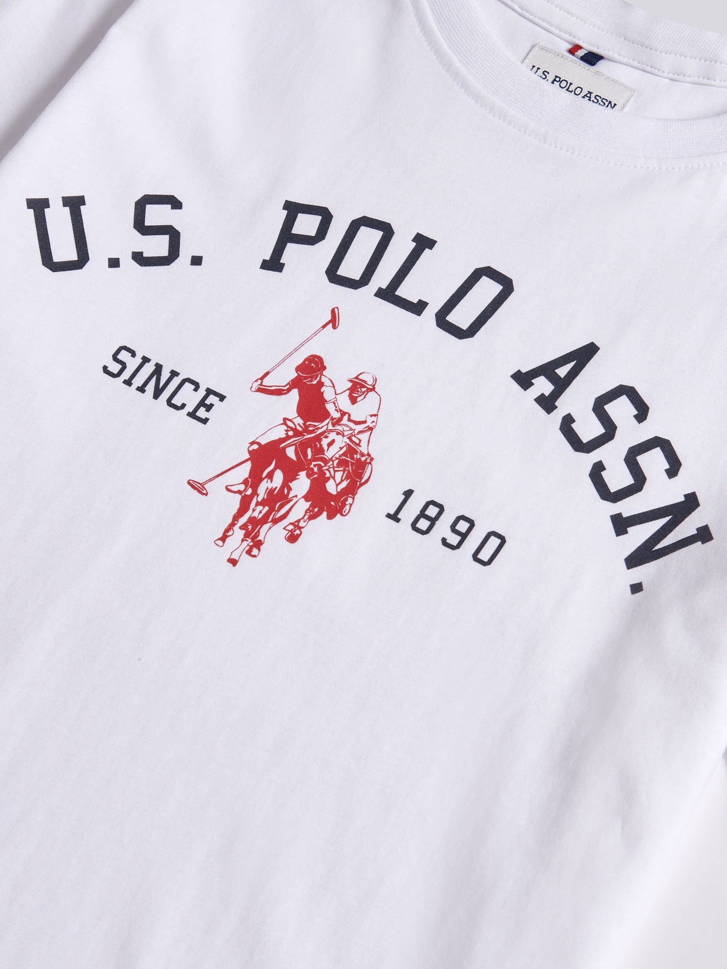 Boys Signature Arch Print T-Shirt in Bright White