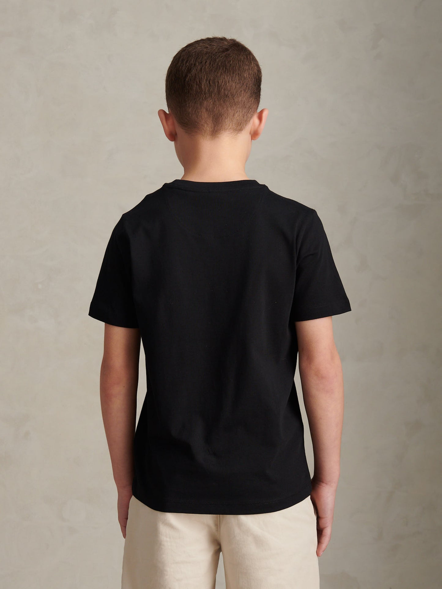 Boys Signature Arch Print T-Shirt Black