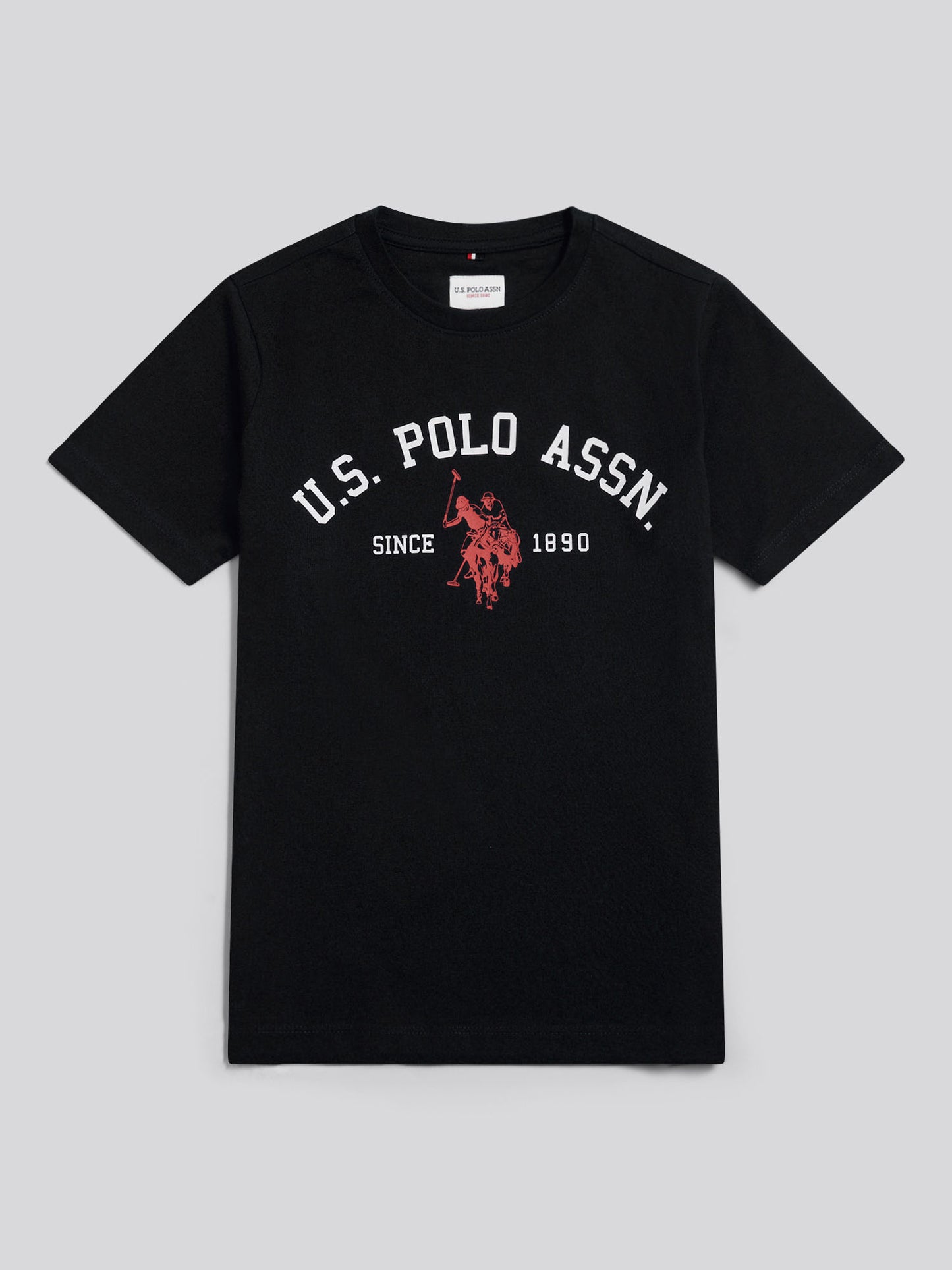 Boys Signature Arch Print T-Shirt Black