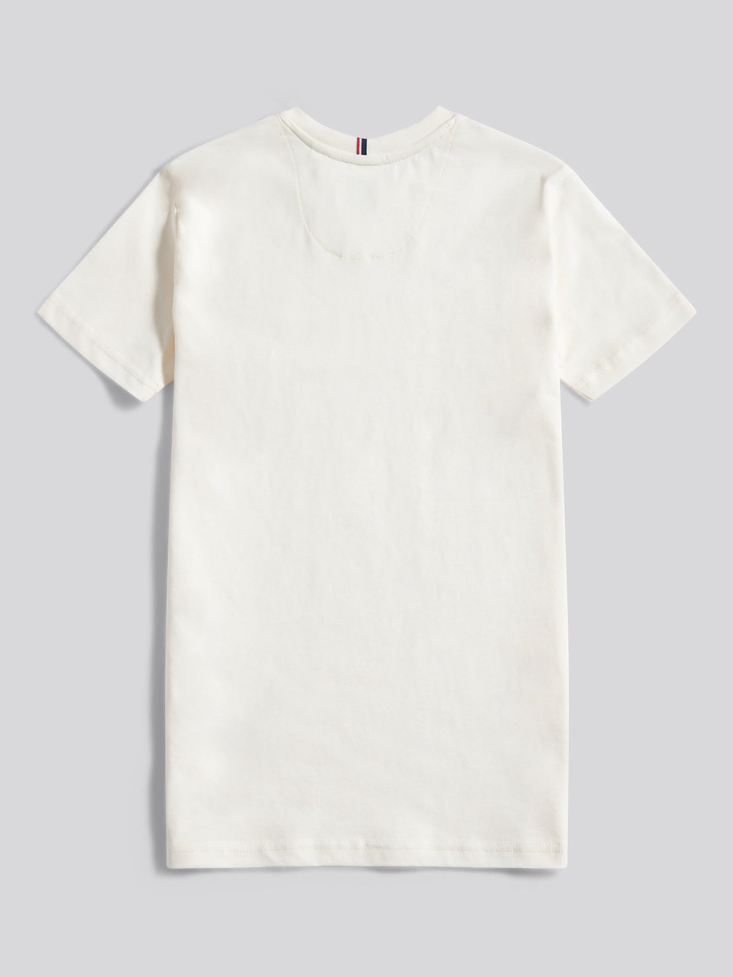 Boys Texture Double Horsemen T-Shirt in Whisper White