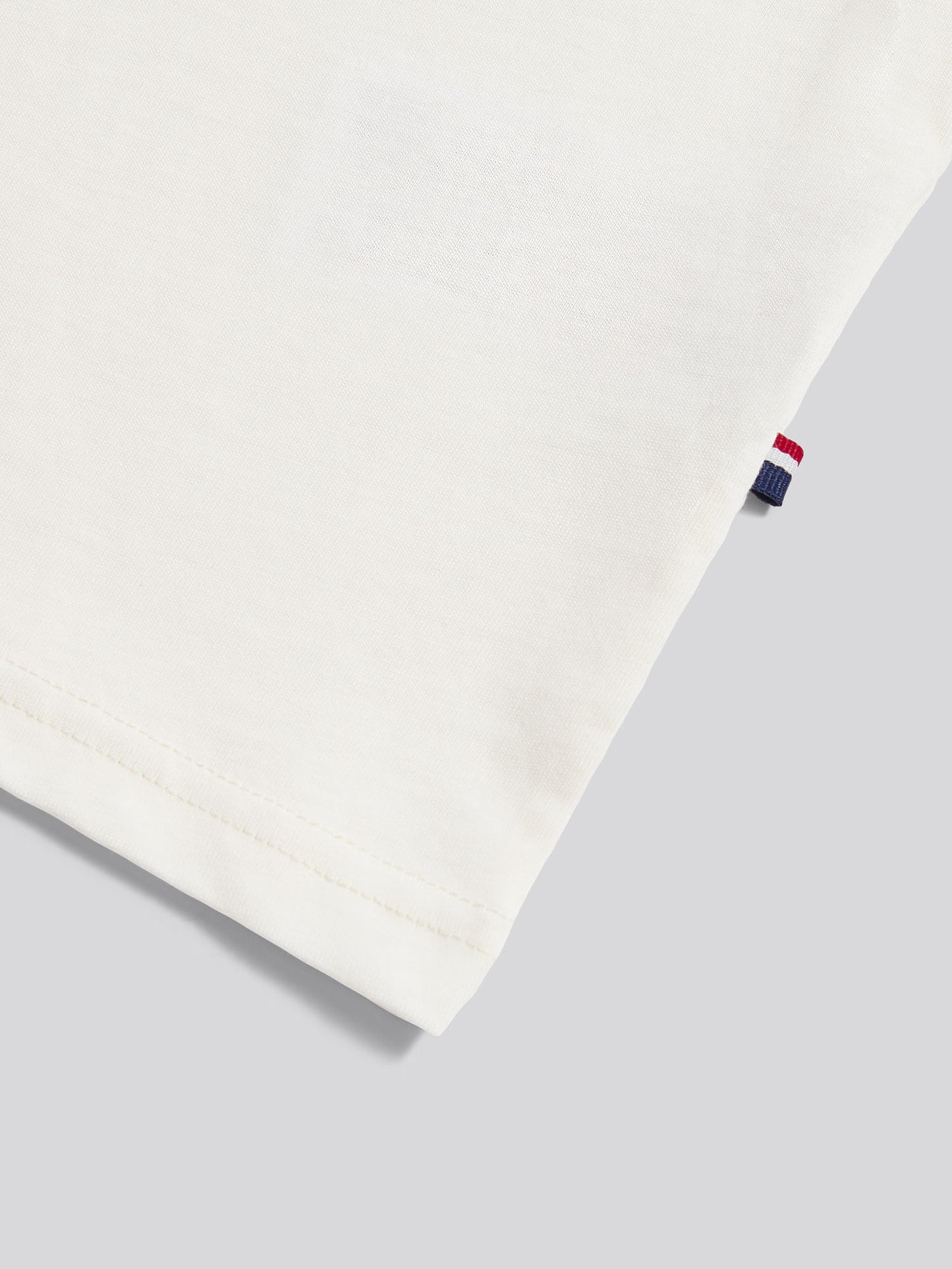 Boys Texture Double Horsemen T-Shirt in Whisper White