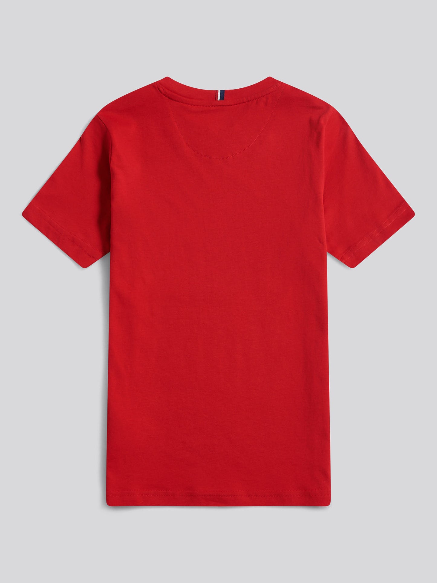 Boys Texture Double Horsemen T-Shirt in Haute Red