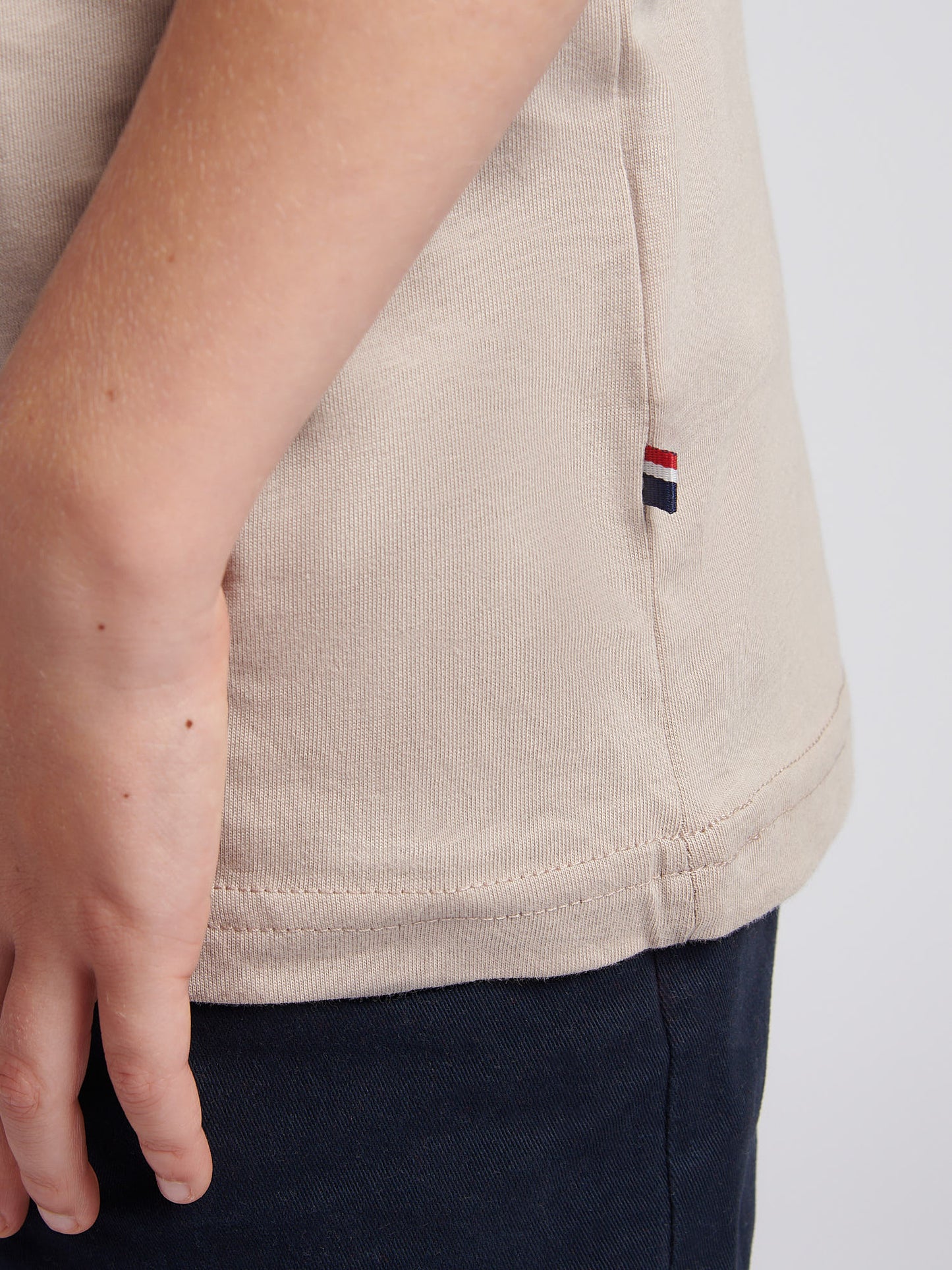 Boys Texture Double Horsemen T-Shirt in Atmosphere