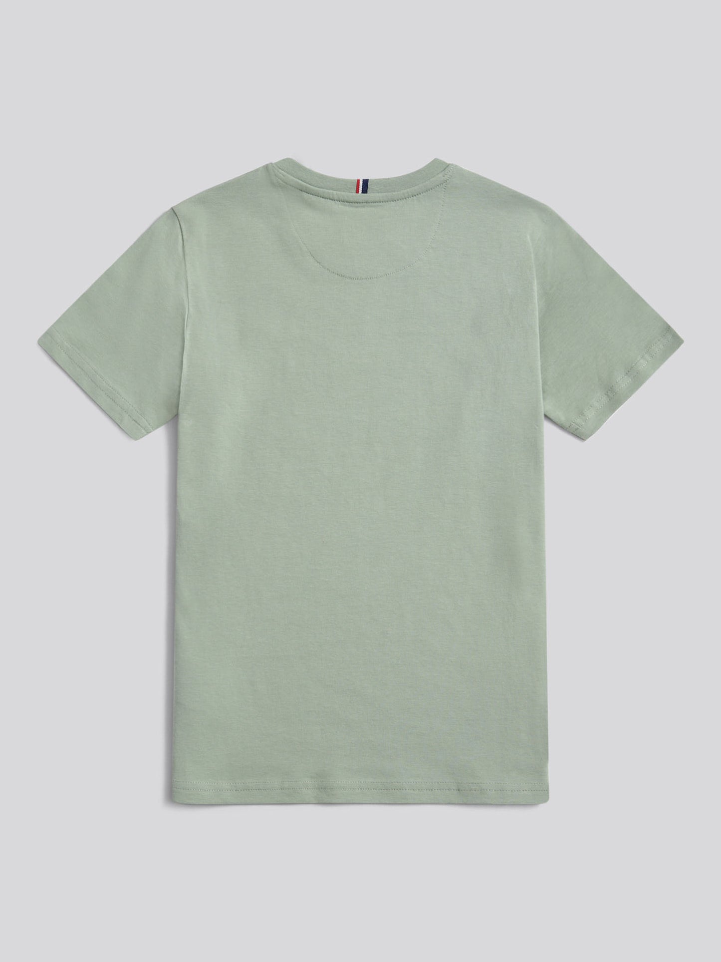 Boys Texture Double Horsemen T-Shirt in Iceberg Green