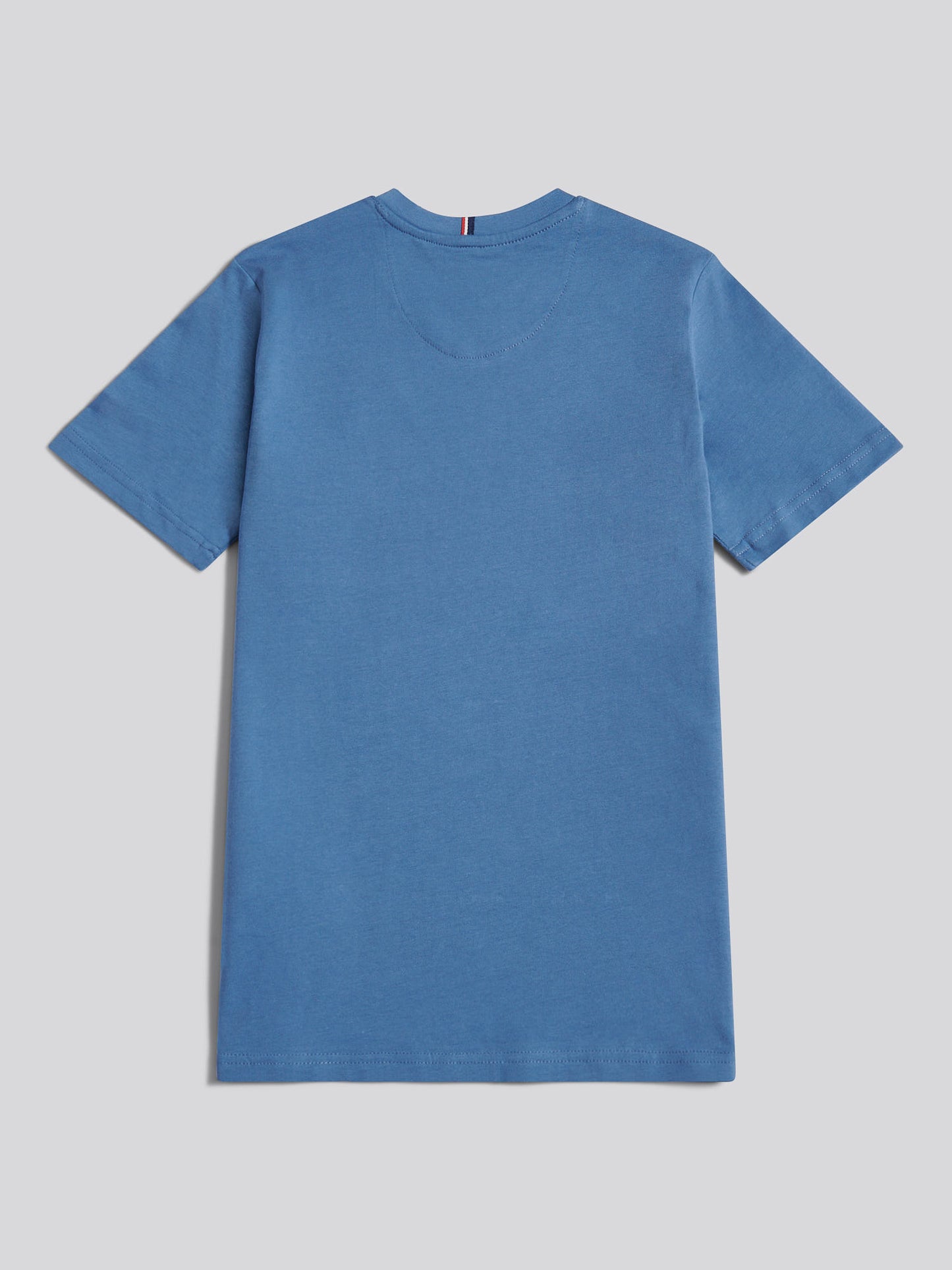 Boys Texture Double Horsemen T-Shirt in Blue Horizon
