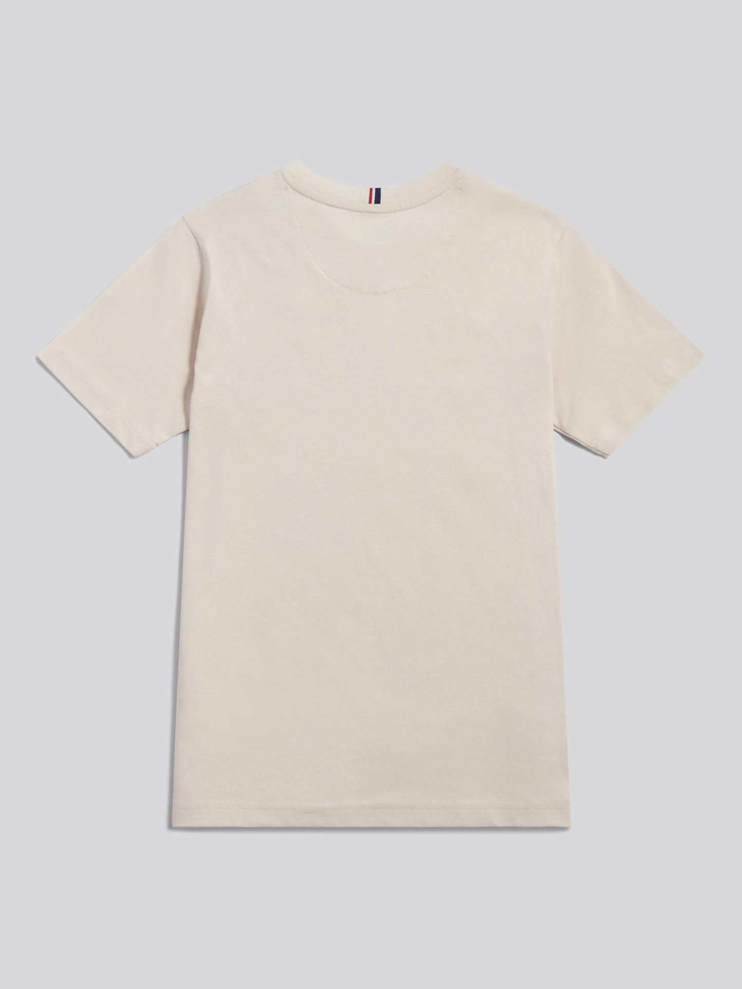 Boys Texture Double Horsemen T-Shirt Beige