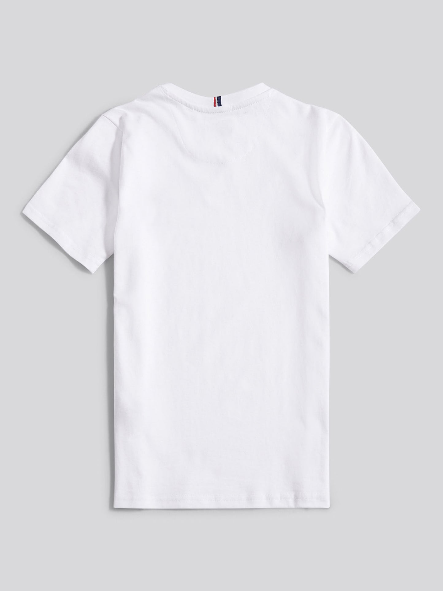 Boys Texture Double Horsemen T-Shirt in White / Dark Sapphire Navy DHM