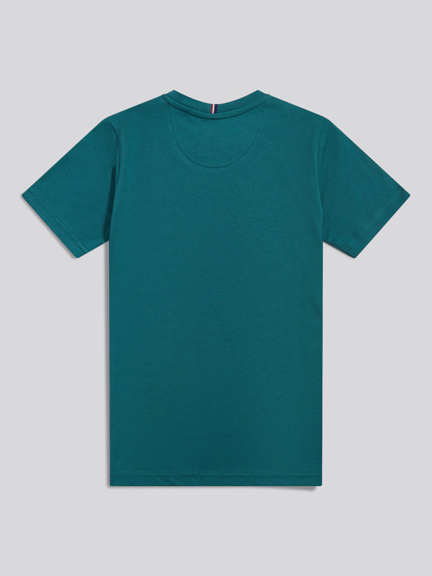 Boys Texture Double Horsemen T-Shirt Mediterranea