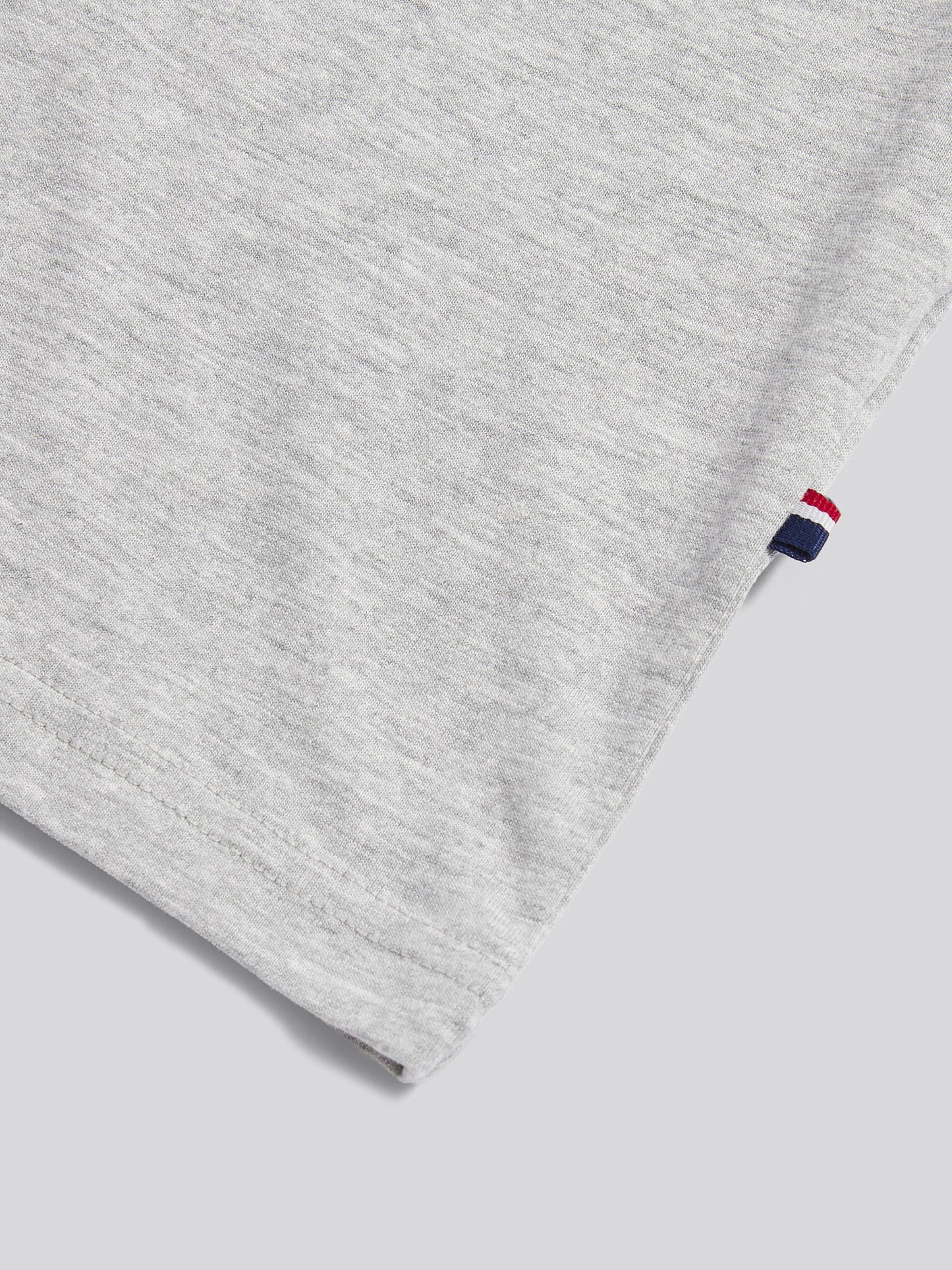 Boys Texture Double Horsemen T-Shirt in Mid Grey Marl