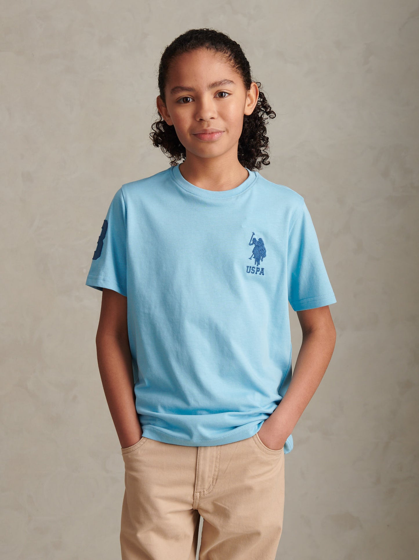Boys Player 3 T-Shirt Air Blue